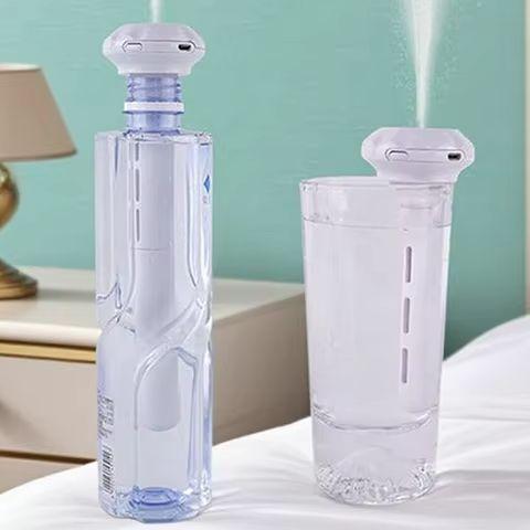 Mini Portable USB Mineral Water Diamond Humidifier Car Home Desktop Large Spray Hydrating Bottle