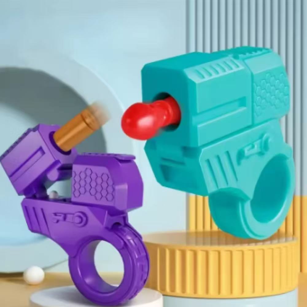 Новый Мини-пистолет с выбросом гильз, может запускать, декомпрессионный, EDC, кольцо для пальца, пистолет, спиннер-непоседа, трещотка, игрушка для снятия стресса и тревоги, пистолеты