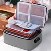 File Pack Multi Functional Certificates Pack Large Capacity Storage Box Handheld Home Lock Certificates Pack File Storage Bag