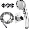 High Pressure Handheld Shower Head with ON/OFF Pause Switch 3 Spray Modes Water Saving Showerhead, Detachable Puppy Shower Accessories