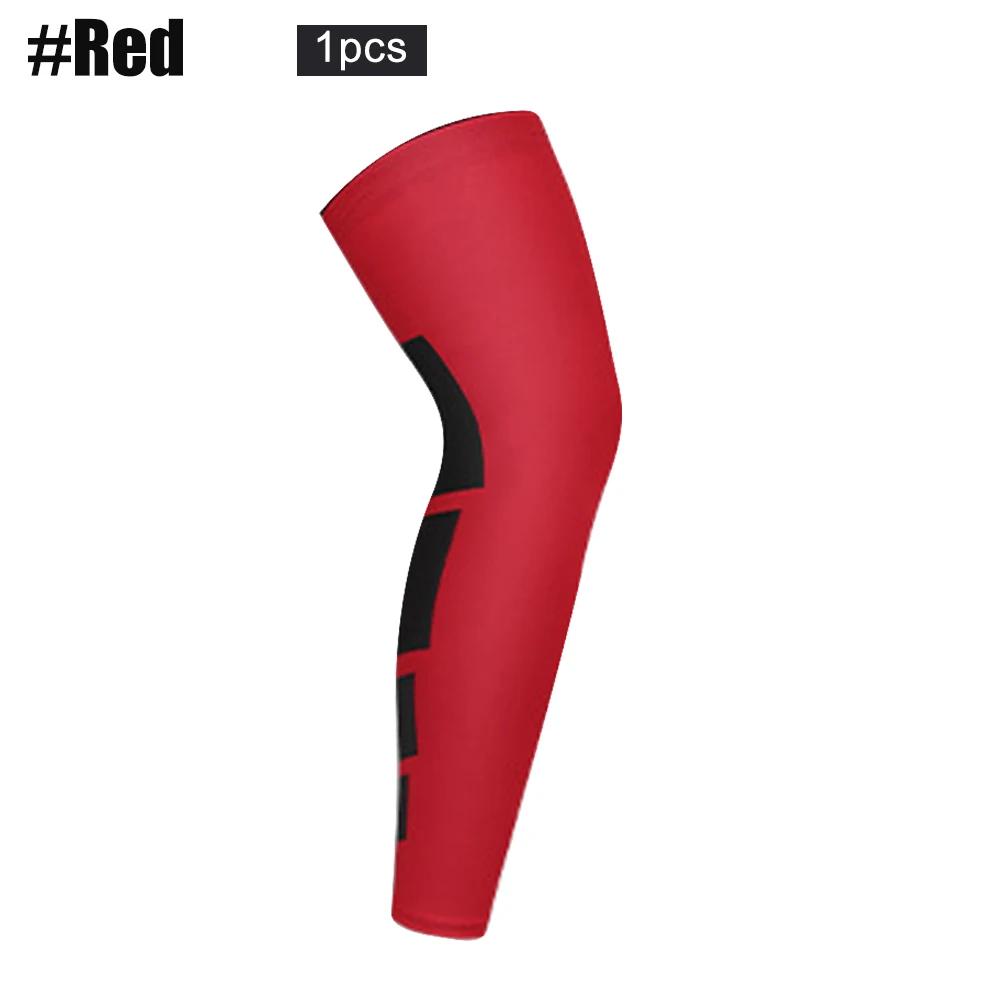 1 шт. компрессионный рукав для всей ноги для женщин и мужчин, длинные наколенники, поддержка, протектор для бега, баскетбола, спорта