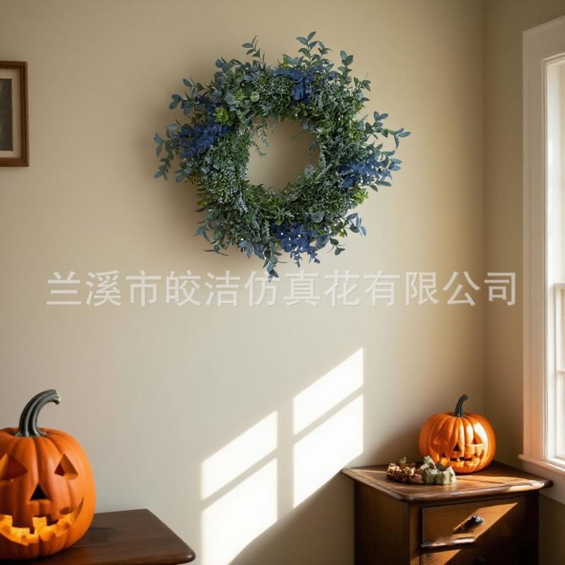 45cm Eucalyptus Christmas Wreath Decor Home Mall Display Wedding Photo Studio