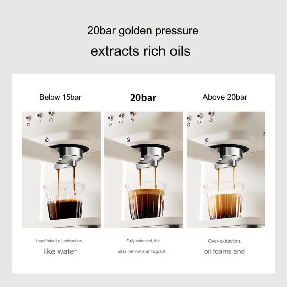 Кофемашина, итальянская полуавтоматическая кофеварка с концентрированным паром, молочной пеной, для домашнего офиса, высокого давления