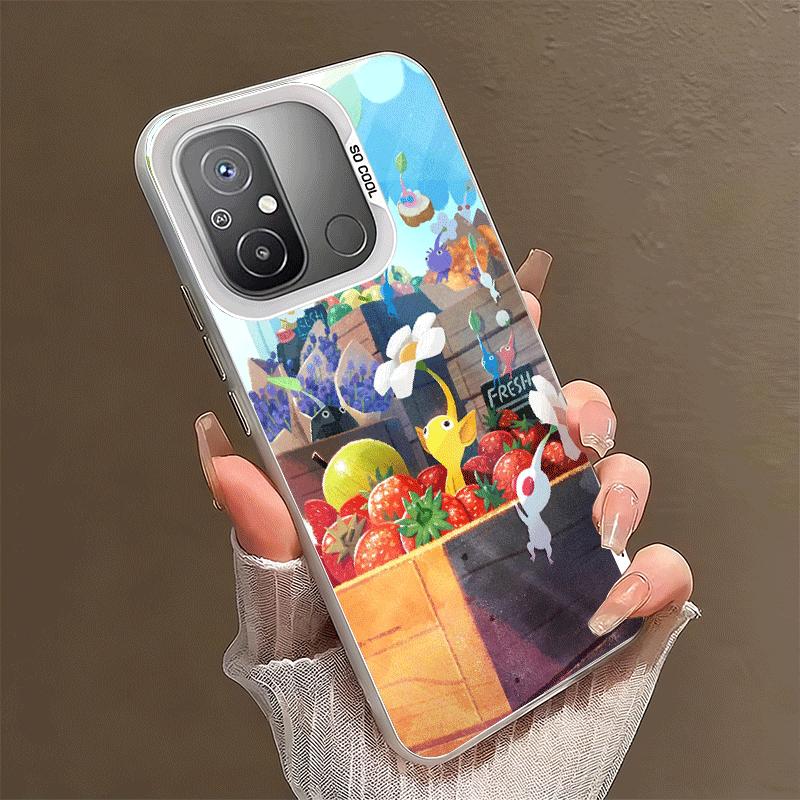 Милые P-Пикмины Игровой Ударопрочный Чехол для Телефона для Xiaomi Poco X7 X6 X5 X3 Pro F7 Ultra M8 Redmi 15C 15 14C 13C 12C 10C 13 12 10