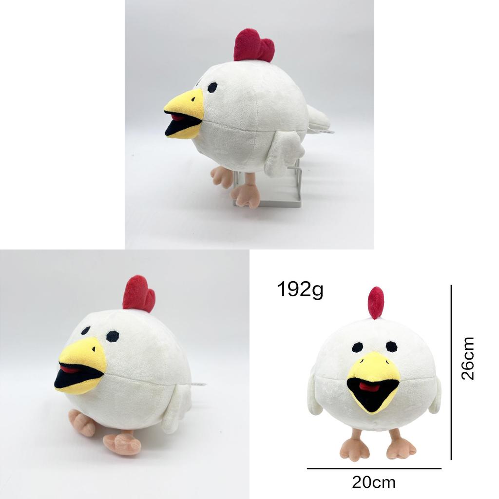 Плюшевая игрушка-животное 'Куриный пистолет', белая, мягкая, набитая, для детей и коллекционеров