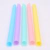 100Pcs Large Drinking Straws Mixed Colors For Pearl Bubble Milk Tea Smoothie