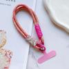 Handwoven Mobile Phone Lanyard Braided Hanging Rope Portable Phone Wrist Straps