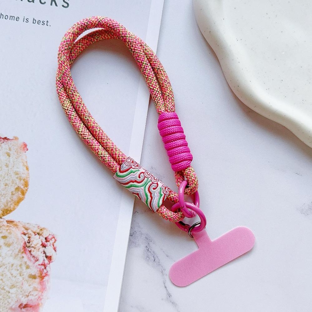 Handwoven Mobile Phone Lanyard Braided Hanging Rope Portable Phone Wrist Straps