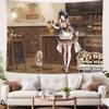 Chisa Wuthering Wave Kawaii Anime Girl Printed Tapestry Wall Hanging Sexy Style Fantasy Background Home Decoration