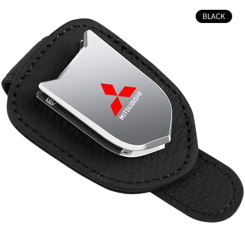 1Pcs Auto Sun Visor Glasses Box Sunglasses Clip Card Ticket Holder Stand for Mitsubishi Lancer Colt Pajero Sport Center Hub Cap fxcr23