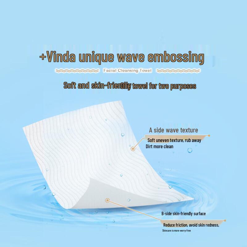Vinda Original Skin Secret XL Facial Cleansing Towels, 8-Pack