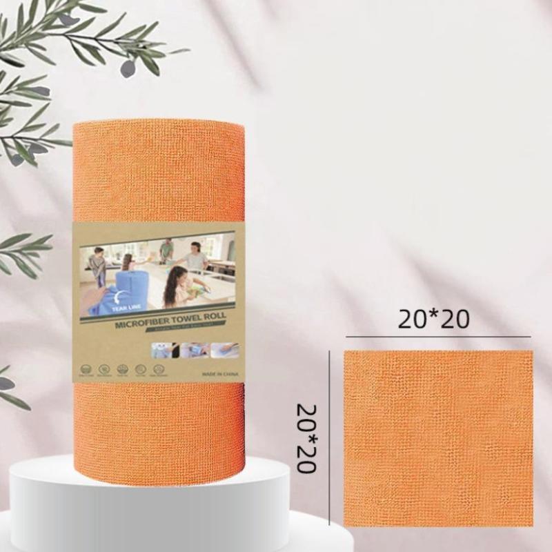 1 рулон/20 шт. Салфетки из микрофибры для уборки, многоразовые безворсовые полотенца для кухни, суперабсорбирующие, быстросохнущие кухонные полотенца