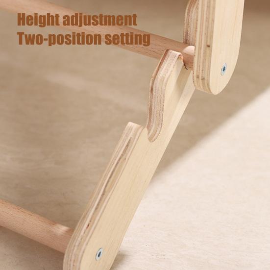 Деревянная лестница-рампа для домашних животных, кошек, трансформируемый наклон, когтеточка, складная, нескользящая, 3 ступени, портативная лестница для питомцев для пожилых собак, кошек, травмированных питомцев