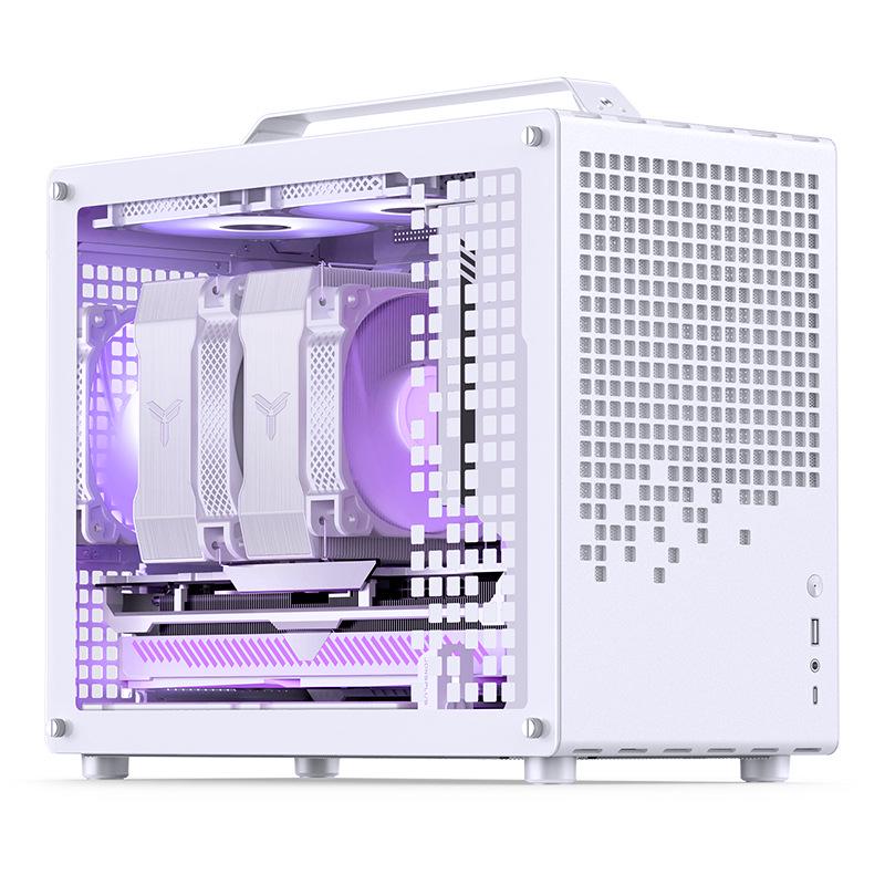 Корпус JONSBO Z20 белого цвета MATX со съемной ручкой, поддерживает водяное охлаждение 240 мм