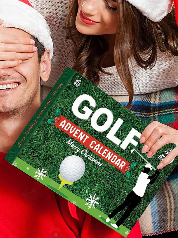 Christmas Countdown Calendar Christmas Calendar 2026 Golf 24 Boxes Accessory Set Golf Themed Design for Men Women Boys Girls