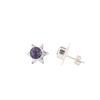 Iolite Gemstone 925 Sterling Silver Jewelry Handmade Stud Earrings0.44" For Gift EE-175-16