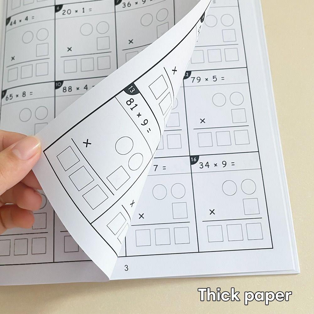 Тетрадь для упражнений на улучшение математических навыков умножения и деления, ежедневная практика, раннее обучение