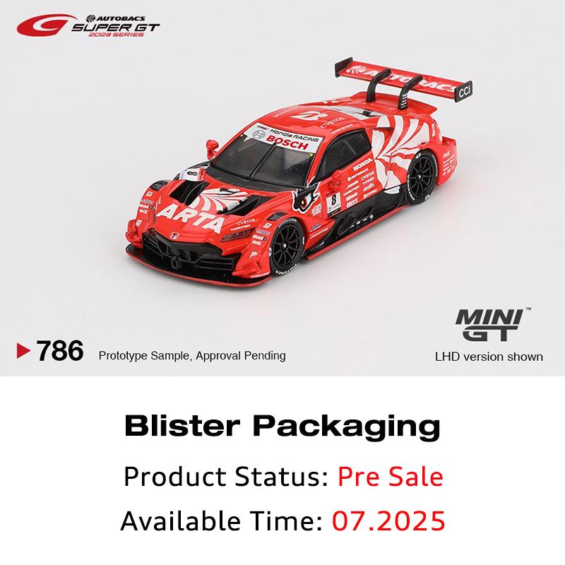 UBSB9 MINIGT In Stock 1:64 Honda NSX GT Type S GT500 #8 #16 #64 Diecast Car Model Collection Toys 786 787 992