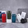 Smart Coffee Thermos Cup with Non-Slip Silicone Sleeve - Stainless Steel, Car-Friendly