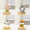 Очаровательный плюшевый брелок-подвеска для рюкзака в виде животного, мягкий и красочный, для девочек