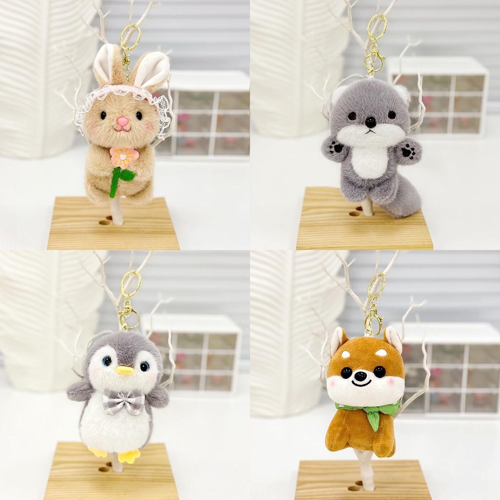 Очаровательный плюшевый брелок-подвеска для рюкзака в виде животного, мягкий и красочный, для девочек
