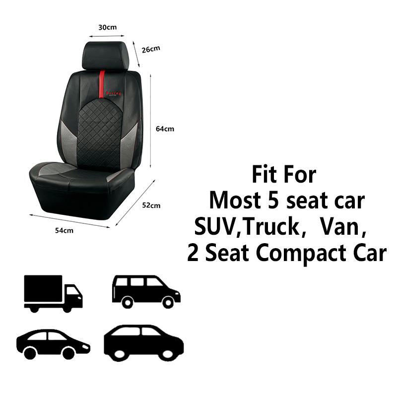 4/9 шт. аксессуары для интерьера полный комплект черные чехлы на сиденья автомобиля защитные чехлы на сиденья автомобиля ПВХ кожа универсальные автомобильные чехлы на сиденья автомобиля