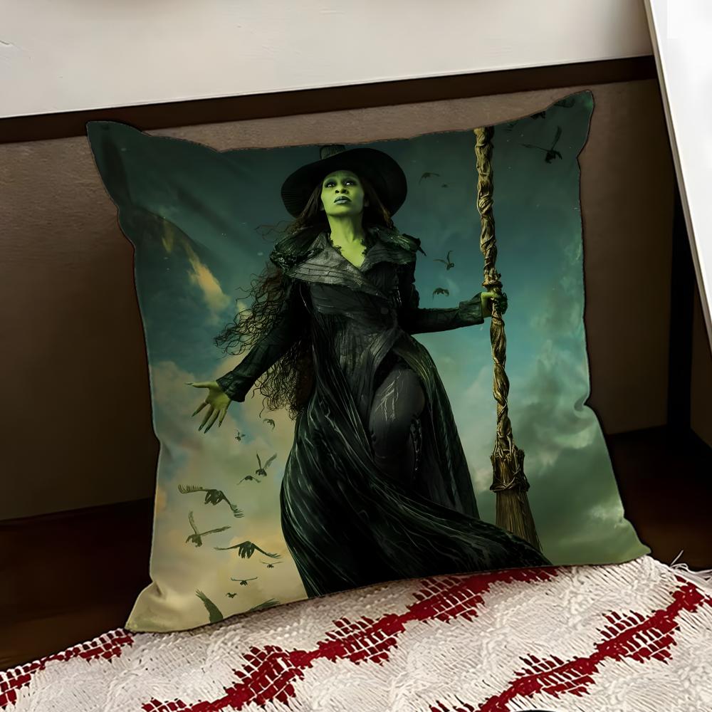 Movie WWicked Cushion Cover Reversible Soft Durable Pillow Cover Home Car MultiScene Use for Daily Comfort