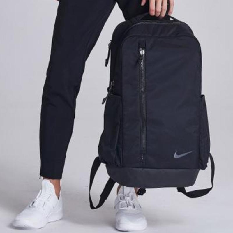 Nike Полиамидный рюкзак для ноутбука обычный унисекс черный повседневный