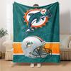 1pc Blanket - Miami Dolphins logo Print Design,Lightweight Blanket for Sofa,Bed- Soft &Warm,Gift for All Seasons