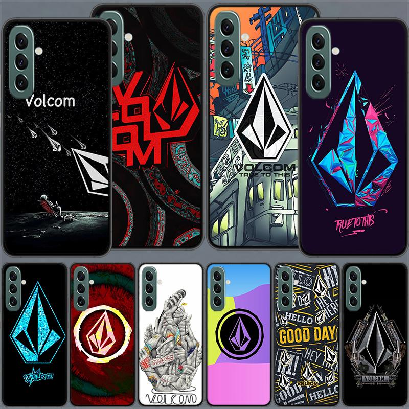 Чехол для телефона с логотипом Volcom для Samsung A16 A26 A36 A56 Galaxy A17 A12 A52S A13 A23 A33 A53 A22 A32 A02S A03S A42 A72 A73 A9 A8 A7 A6