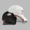 Premium Cotton Embroidered Baseball Hat Distressed Trucker Caps  Hip Hop Rap Culture