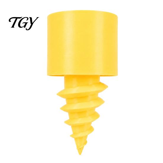 Lawn Cup Holder Beach Sand Holder, Stable Spiral Screw-in Beverage Stake, 3D Drink Print Portable Coaster for Picnic And Camping