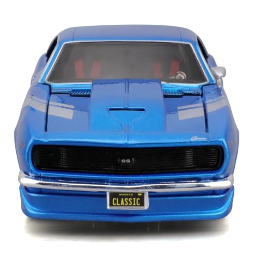 Maisto Масштаб 1/24 Chevrolet Camaro Z/28 1968 Синий Кастом Классическая Серия Маслкаров / Литая Модель Автомобиля, Готовое Изделие, 32508