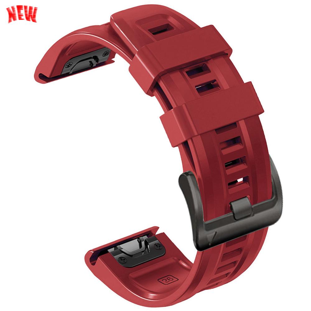 22 мм 26 мм Силиконовый спортивный ремешок QuickFit для Garmin Epix PRO instinct 3 Quatix/DELTA/TACTIX/Fenix 6XPro 7 E 8pro 5XPlus Браслет