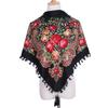 90*90cm Russian Style Floral Print Square Scarf