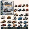 Decorative Christmas Keepsake 2026 Transportation Advent Calendar, 24-Day Acrylic Ornament Set with Vehicle Party Favor Figures, Tree Hanging