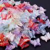 50-Pack Acrylic Colored Transparent Butterfly Beads for DIY Phone Chains