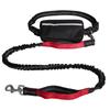 Reflective Hands Free Dog Leash with Zipper Pouch, Durable Bungee and Dual Padded Handles for Large and Medium Dogs