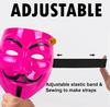 Sage Square Розовая Маска для лица Vendetta Маска Fawkes Анонимная VIP Издание Маска для лица Идеальная посадка Косплей V for Vendetta