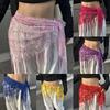 Versatile Belly Dance Waist Chain Tassel Triangular Scarf Waist Belt Jazz Dance Accessories Indian Dance Holiday Fart Curtain