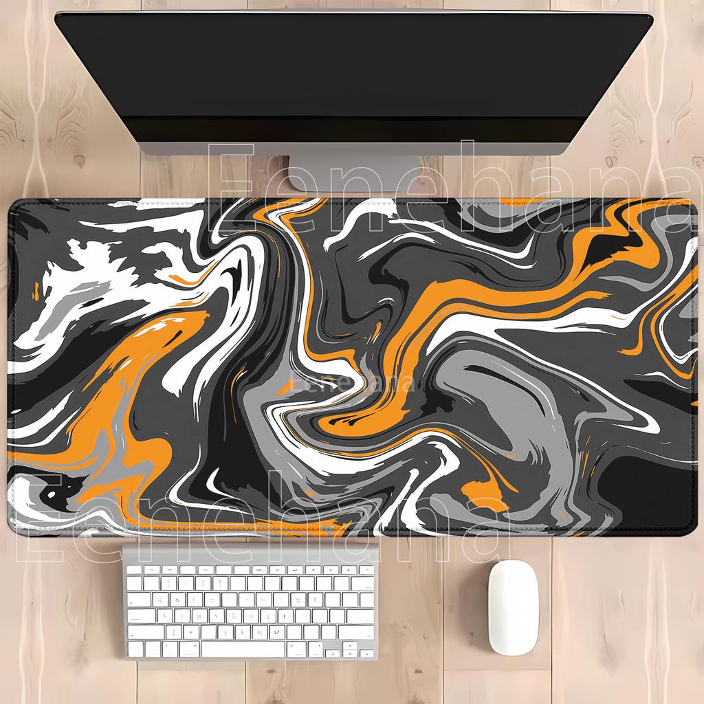 Strata Liquid Fluid Gaming Mouse Pad Art Swirl Large Keyboards Hd Printing Pc Computer Laptop Anime Office Keyboard Xxl Desk Mat