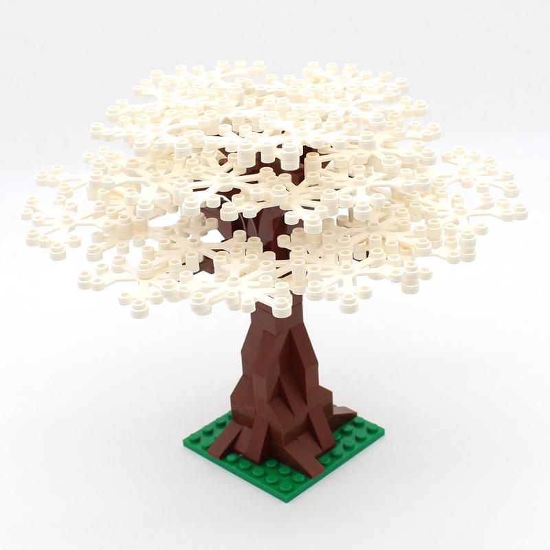 Street View Children's Toys Tree Stools Plants Toy Gifts Flowers Colorful tree Compatible MOC Accessories City Building Blocks Children's Park