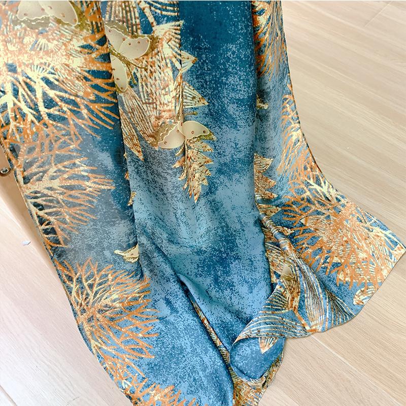 Luxury Brand Women Scarf Fashion Print Silk Scarves Summer Shawls And Wraps Soft Pashmina Lady Bandana Foulard Hijabs