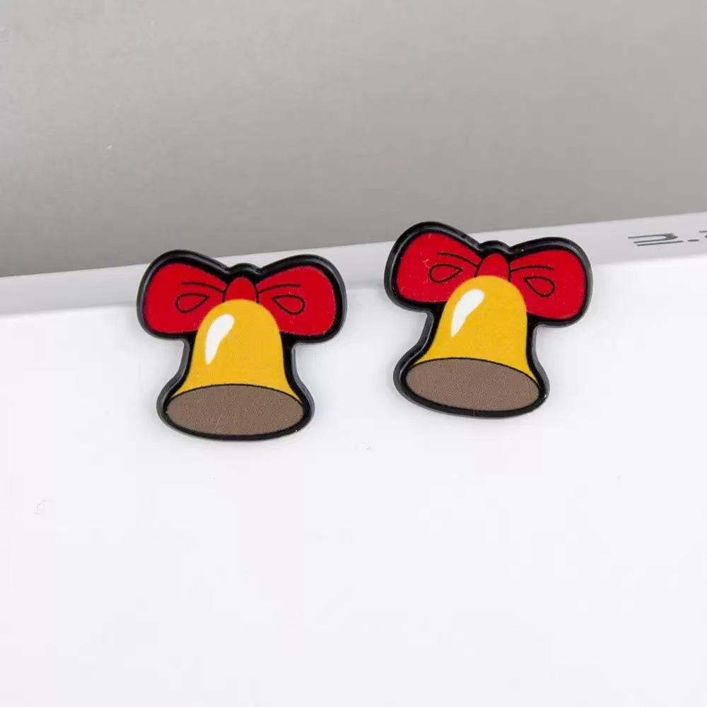 Cute Snowman Santa Claus Christmas Earrings , Titanium Alloy Ear Studs , Trendy Holiday Jewelry for Women , Wholesale