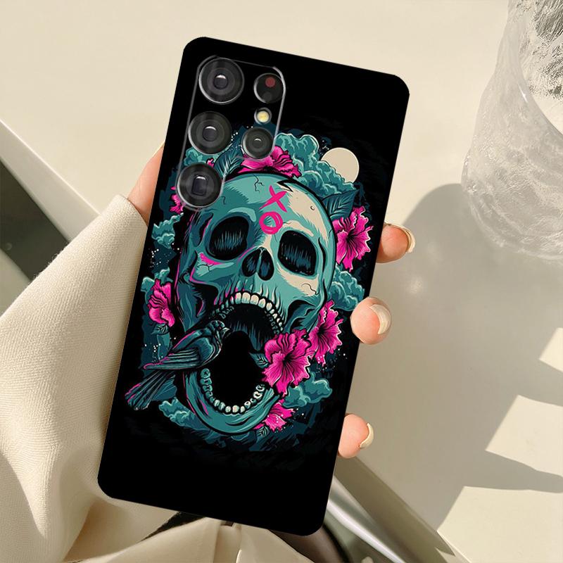 Забавный чехол-череп для Samsung Galaxy S23 S22 S21 Ultra Note 20 S8 S9 S10 Note 10 Plus S20 FE S21 FE