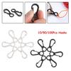 10/50/100PCS Nylon Plastic Small Flag Pole Snap Clip Hooks Attachment Durable Buckles Hooks for Backpack
