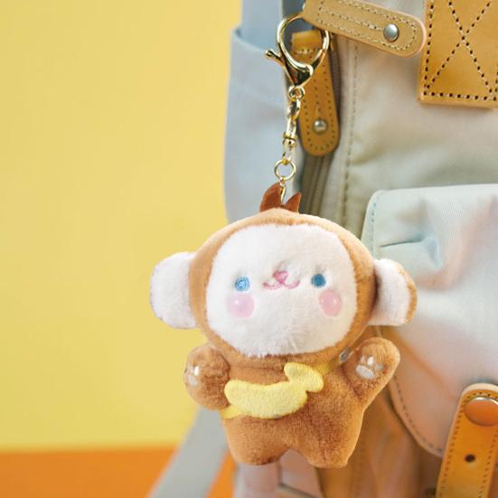11cm Fashion Plush Toy Activity Gifts Monkey Keychain Cartoon Stuffed Doll Girls