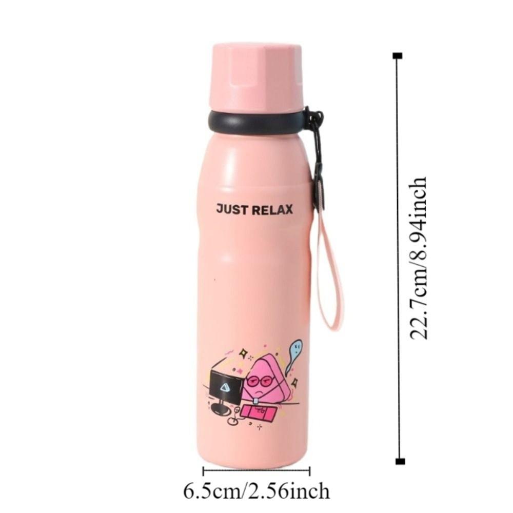 Нержавеющая сталь 316 Мультяшная термокружка Большой емкости Термос Бутылка для воды Вакуумная колба Ребенок