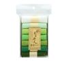 Nishimura Shoji Shoten Fabric Chirimen Plain Set Green Assortment "Miyako TM-3"