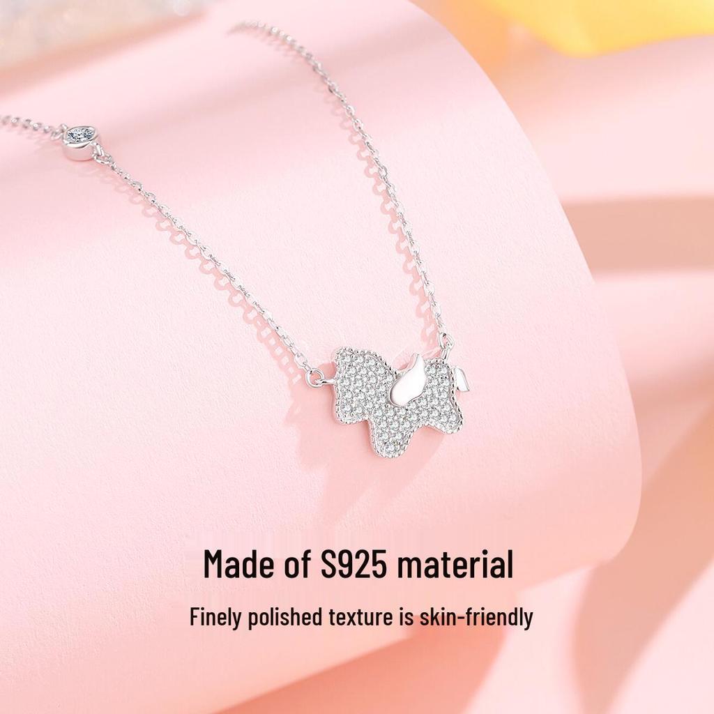 Star City Pony Necklace: Women's S925 Sterling Silver, Luxurious Versatile Design, Clavicle Chain Jewelry